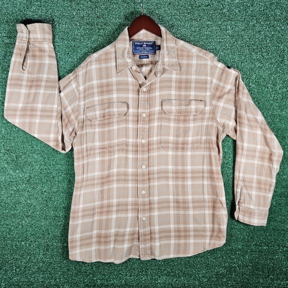 Polo Sport Ralph Lauren Other - Vintage Ralph Lauren Polo Sport Sportsman Flannel Button Down / Mens Size Large